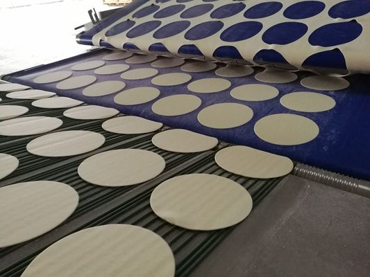Công suất 12000 chiếc / giờ Dây chuyền sản xuất bánh mì Pita với máy trộn bột khối lượng 200 kg