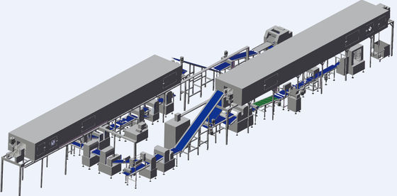 Mua Chi phí hiệu quả Puff máy cán Dễ dàng làm sạch với đường hầm tự động đóng băng online manufacture