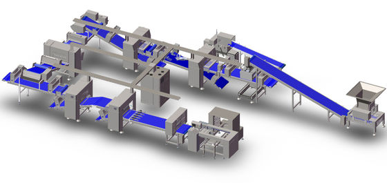 Mua Tự động hoàn toàn. máy cán bột công suất lên đến 2000kg / giờ với 35 lớp bơ thực vật online manufacture