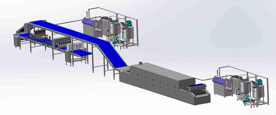 Mua Dây chuyền sản xuất bánh mì bánh mì Pita 300kg / giờ Điều khiển màn hình cảm ứng sản xuất trực tuyến