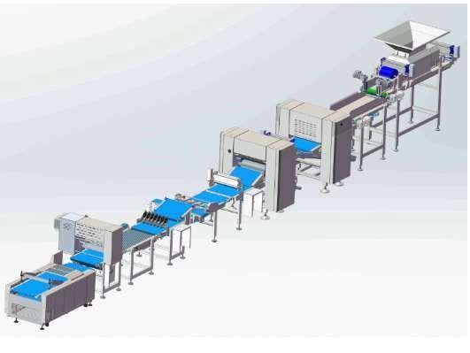 Mua Ciabatta 1000kg / Hr Thiết bị làm bánh công nghiệp với Chunker sản xuất trực tuyến
