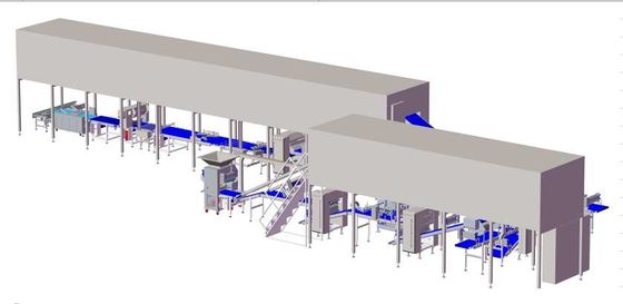Mua Dây chuyền cán mỏng bánh ngọt hoàn toàn tự động ZKSD600 với 2 tủ lạnh tự động phía trên máy và dây chuyền trang điểm đa dạng online manufacture