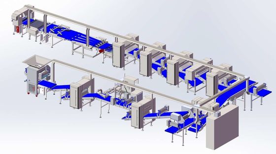 Mua Dây chuyền ép bánh ngọt ZKS850 / công suất 1200kg / giờ với các phụ kiện trang điểm đa dạng và máy cán tự động online manufacture