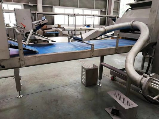 Thiết bị làm bánh chuyên nghiệp của Đan Mạch Chất làm đầy Wtih, Máy làm pizza 2500 Kg / Hr